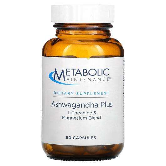 Основне фото товара Metabolic Maintenance, Ashwagandha Plus L-Theanine & Magne...