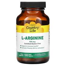 L-Аргінін L-Arginine Caps 500 mg Country Life
