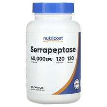Nutricost, Serrapeptase 40000 SPU, Серрапептаза, 120 капсул