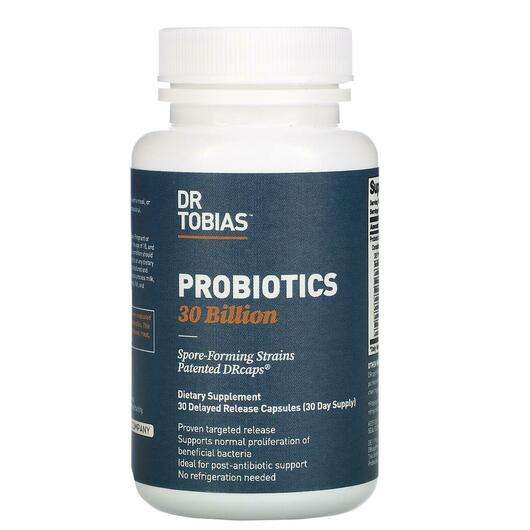 Основное фото товара Dr Tobias, Пробиотики, Probiotics 30 Billion, 30 капсул