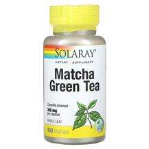 Solaray, Чай Матча, Matcha Green Tea 300 mg, 100 капсул