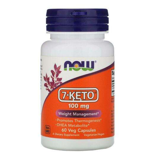 Основне фото товара Now, 7-Keto, 7-Keto 100 мг, 60 капсул
