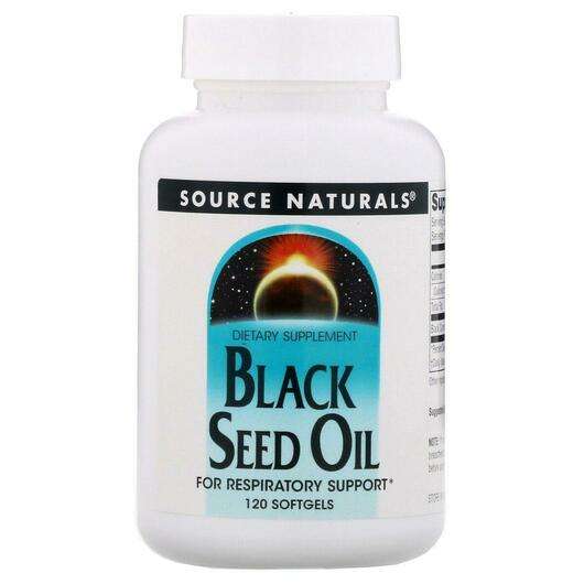 Основное фото товара Source Naturals, Масло Черного тмина, Black Seed Oil 120, 120 ...