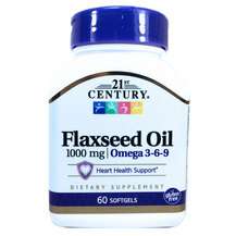 Flaxseed Oil 1000 mg, Лляна олія 1000 мг, 60 капсул