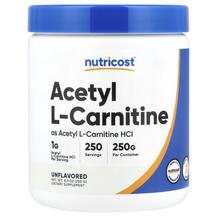 Acetyl L-Carnitine Unflavored L-Карнитин Nutricost