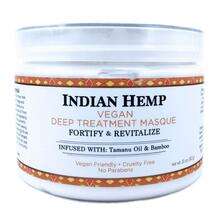 Indian Hemp Vegan Deep Treatment Hair Masque, Индийская конопляная маска для волос с маслом таману, 312 г