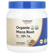 Organic Maca Root Unflavored Мака Nutricost 454 г