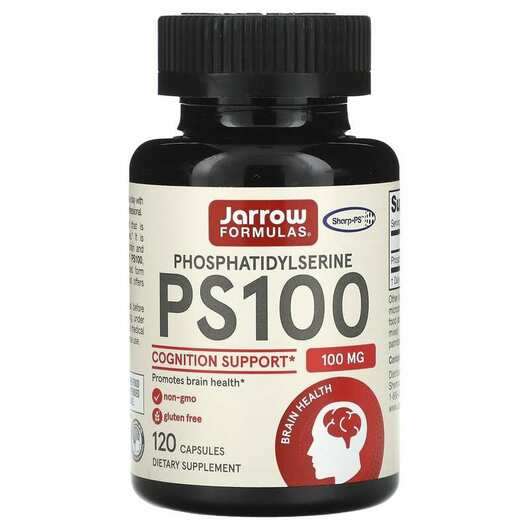 Основне фото товара Jarrow Formulas, PS100, Фосфатидилсерин 100 мг, 120 капсул