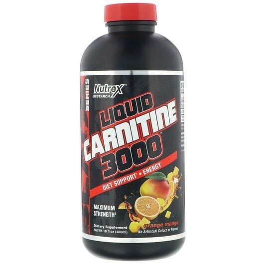 Liquid Carnitine 3000 Orange Mango, L-Карнітин, 480 мл