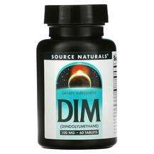 Source Naturals, DIM Diindolylmethane 100 mg 60, DIM Дііндоліл...