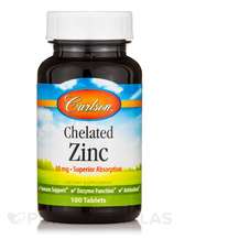 Carlson, Chelated Zinc 30 mg, 100 Tablets