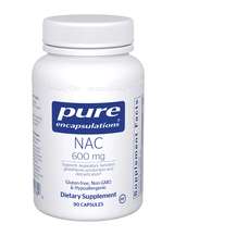 Pure Encapsulations, NAC 600 mg, N-ацетил-цистеїн NAC, 90 капсул