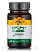 Country Life, Activated Charcoal 260 mg, 40 Capsules