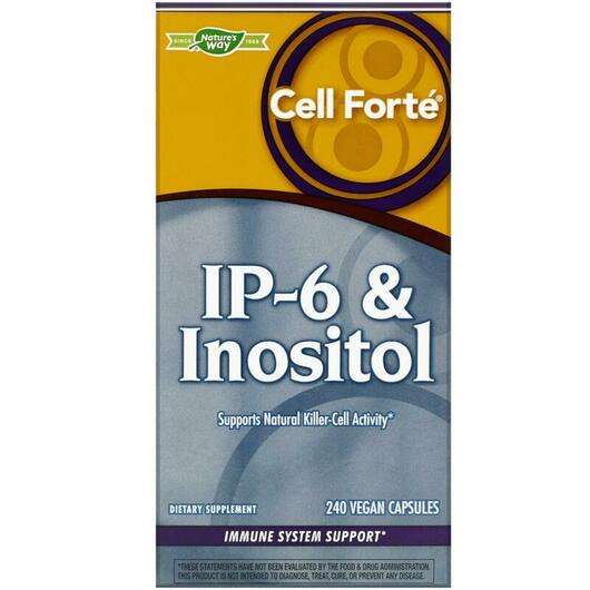 Cell Forte IP-6 & Inositol, IP-6 та Інозитол, 240 капсул