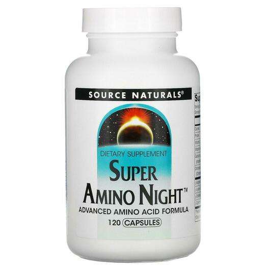 Основное фото товара Source Naturals, капсулы Ночной, Super Amino Night 120, 120 Су...