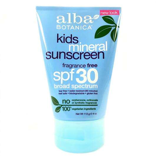 Mineral Sunscreen, Мінеральний сонцезахисний крем для дітей SPF 30, 113 г