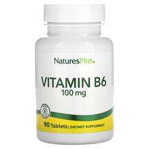 Natures Plus, Витамин B, Vitamin B-6 100 mg, 90 таблеток