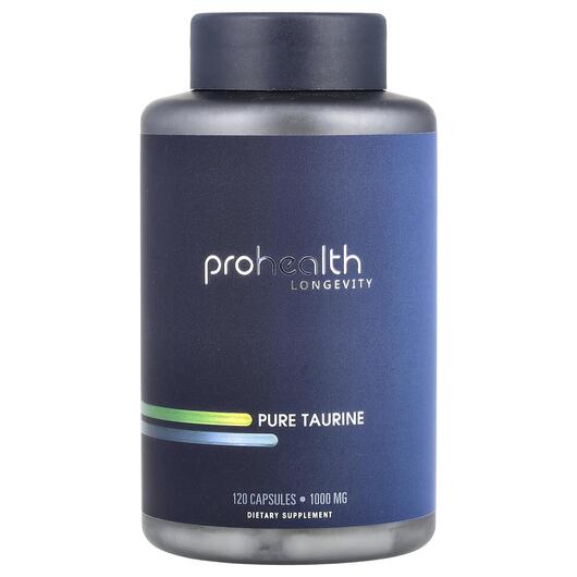 Основне фото товара ProHealth Longevity, Pure Taurine 1000 mg, L-Таурин, 120 капсул