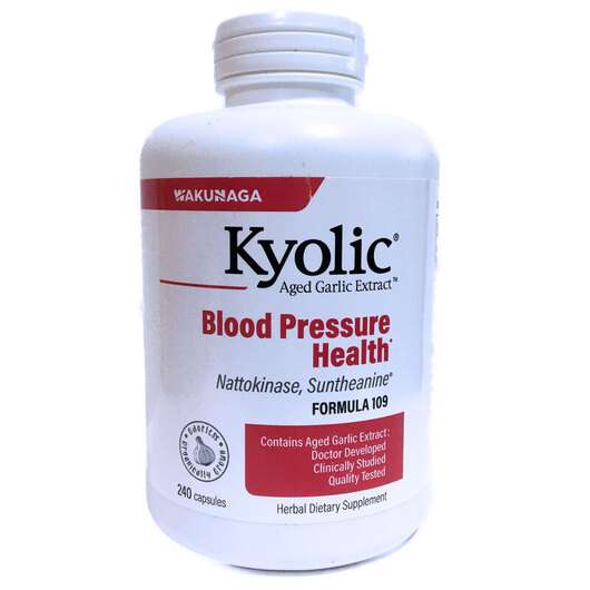 Основне фото товара Kyolic, Aged Garlic Extract Blood Health, Екстракт Часнику, 24...