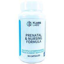 Klaire Labs SFI, Prenatal & Nursing Formula, 90 Capsules