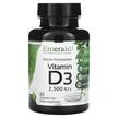Фото товару Emerald, Vitamin D3 2500 IU's, Вітамін D3, 60 капсул