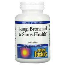 Natural Factors, Lung Bronchial & Sinus Health, 90 Tablets