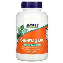 Now, Cal-Mag DK, Кальцій Магній D і K, 180 капсул