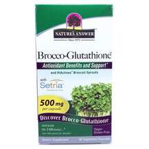 Nature's Answer, Brocco-Glutathione 500 mg, Броколі, 60 к...