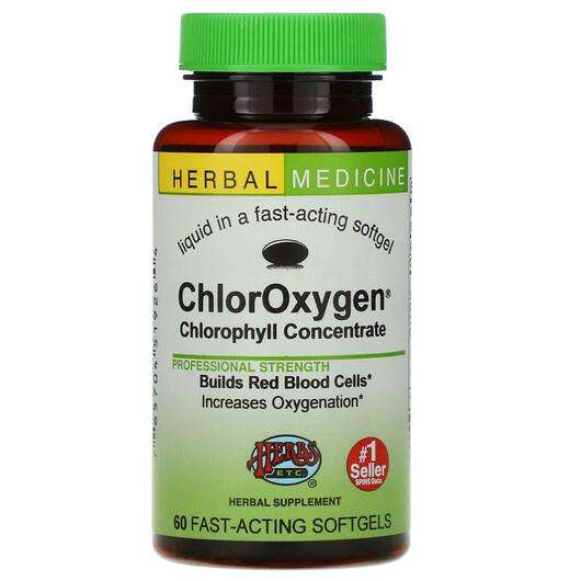 Основное фото товара Herbs Etc., Хлорофилл, ChlorOxygen Chlorophyll Concentrate, 60...