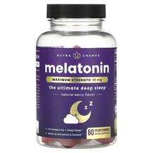 NutraChamps, Мелатонин, Melatonin Maximum Strength, 60 таблеток