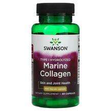 Swanson, Marine Collagen 400 mg, Морський колаген, 60 капсул