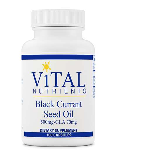 Основне фото товара Vital Nutrients, Black Currant Seed Oil 535 mg GLA 70 mg, Чорн...