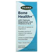 Flora, Bone Health+ with Calcium, Магній Кальцій, 236 мл
