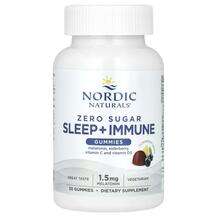 Nordic Naturals, Sleep + Immune Gummies Zero Sugar Elderberry ...