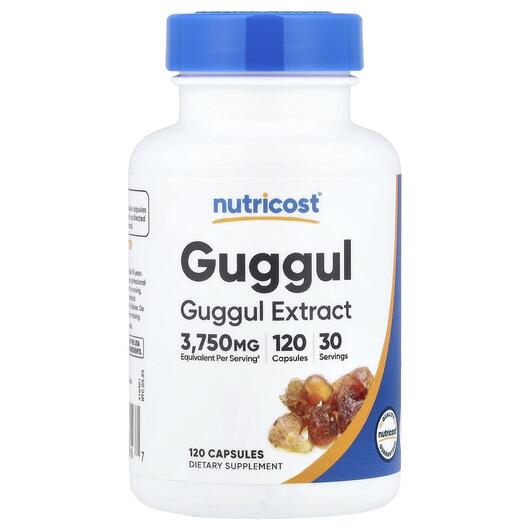 Основное фото товара Nutricost, Гуггул, Guggul Extract, 120 капсул