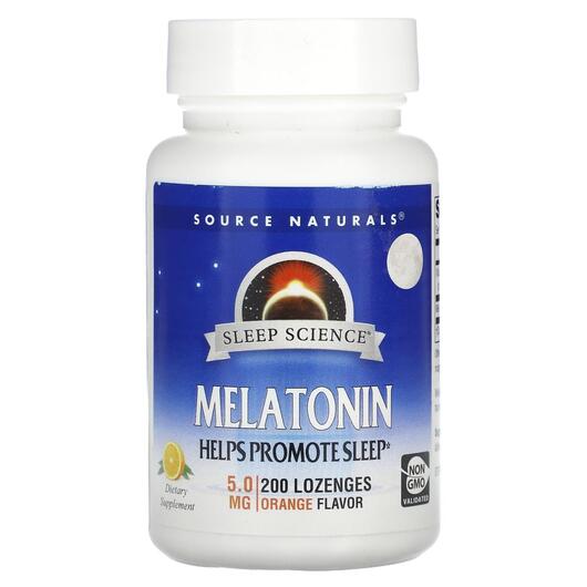 Основне фото товара Melatonin Orange Flavor 5 mg, Мелатонін, 200 таблеток