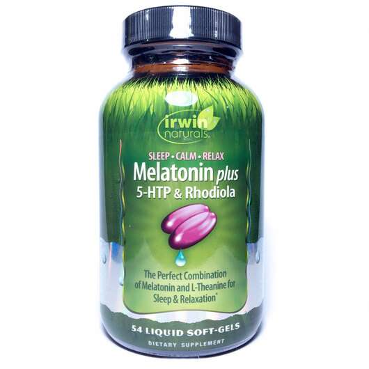 Melatonin Plus 5-HTP & Rhodiola, Мелатонін з 5-HTP та Радіолою, 54 капсул