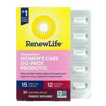 Renew Life, Women's Care Go-Pack Ultimate Flora Probiotic 15 B...
