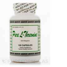 Montiff, Pure L-Threonine 500 mg, L-Трінеон, 100 капсул