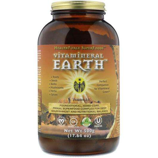 Основне фото товара HealthForce Superfoods, Vitamineral Earth 1, Суперфуд, 500 г
