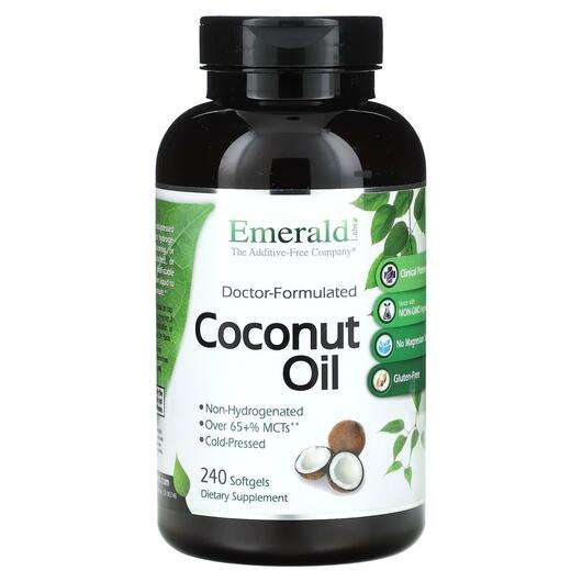 Основне фото товара Emerald, Coconut Oil, Кокосова олія, 240 капсул