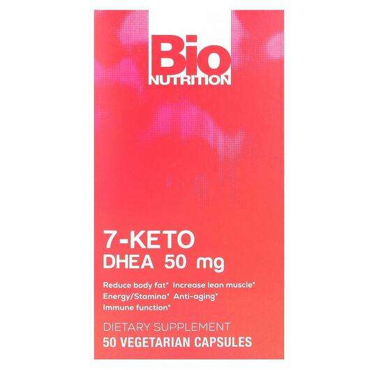 Основне фото товара Bio Nutrition, 7-Keto DHEA 50 mg, Дегідроепіандростерон, 50 ка...