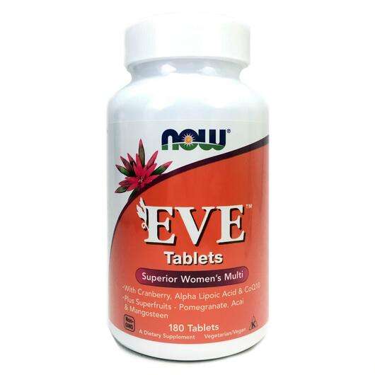 Основне фото товара Now, EVE Tablets Women's Multi, Вітаміни для жінок, 180 таблеток