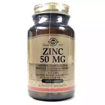 Zinc 50 mg, Цинк 50 мг, 100 таблеток