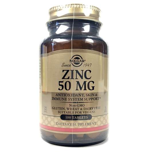 Фото товара Zinc Gluconate 50 mg Solgar 1 count