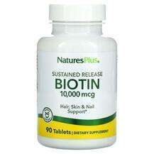 Natures Plus, Витамин B7 Биотин, Biotin Sustained Release 90, ...