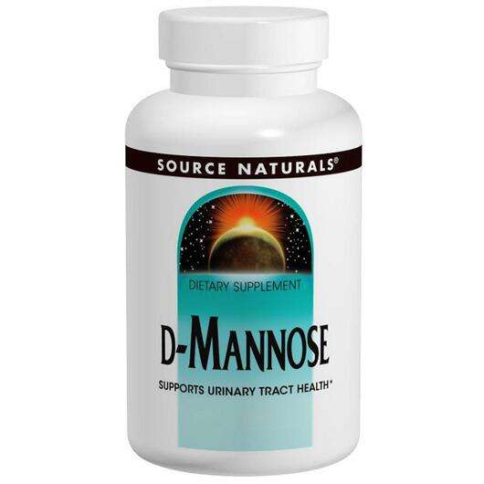 Основне фото товара Source Naturals, D-Mannose 500 mg 120, D-Манноза 500 мг, 120 к...