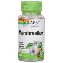 Solaray, Marshmallow 480 mg, Алтея 480 мг, 100 капсул
