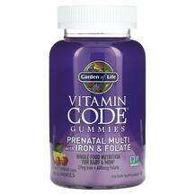 Garden of Life, Vitamin Code Gummies Prenatal Multi with Iron ...