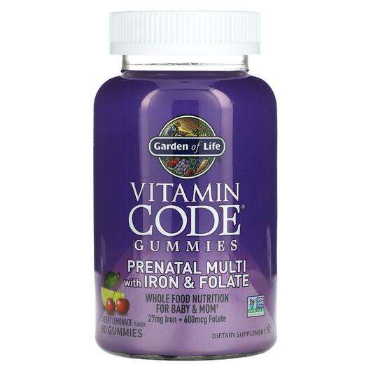 Фото товару Vitamin Code Gummies Prenatal Multi with Iron & Folate Cherry Lemonade